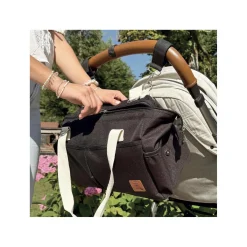 Trois Kilos Sept Sac à langer à Bandoulière Noir
