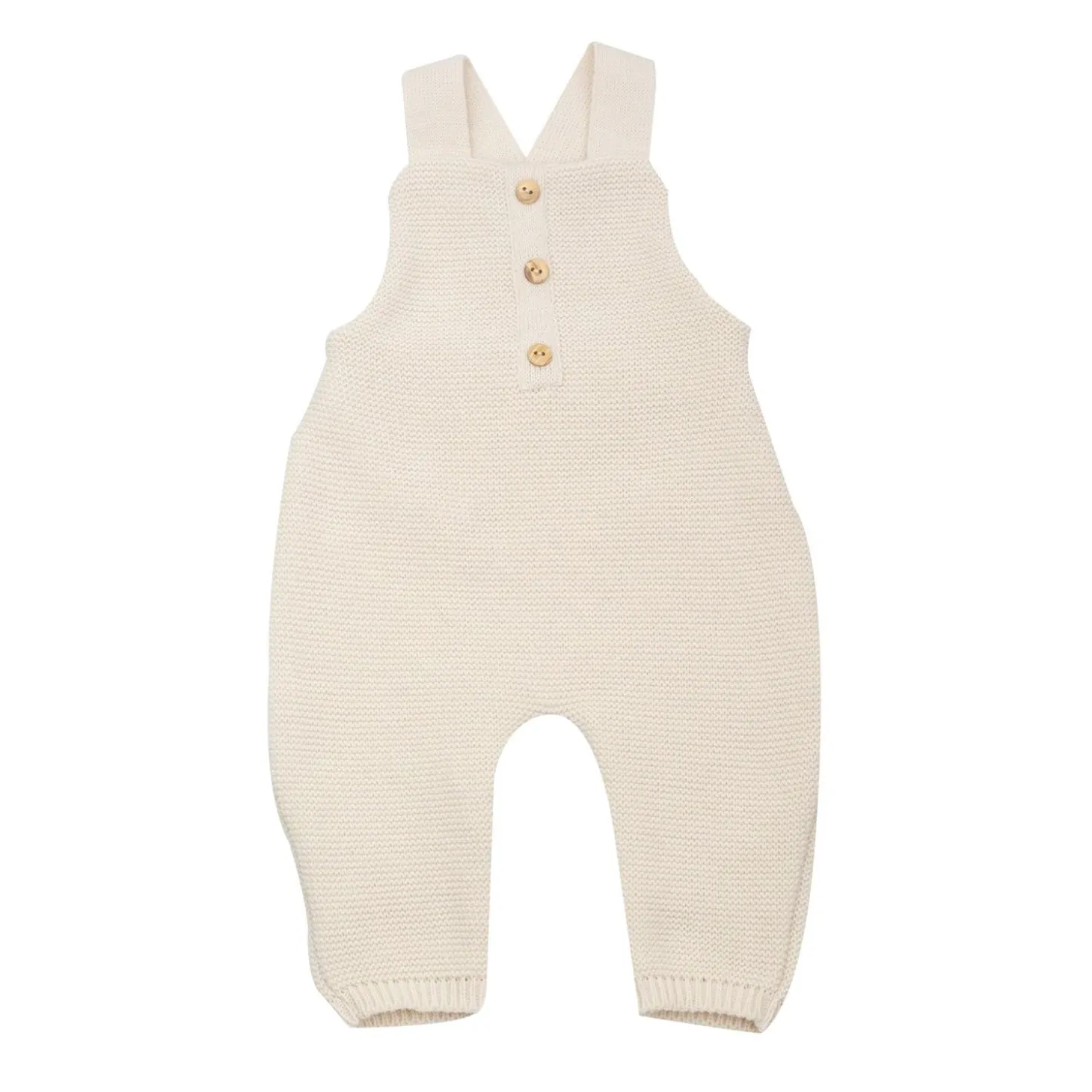 Trois Kilos Sept Salopette Maille Sable 1-3 mois
