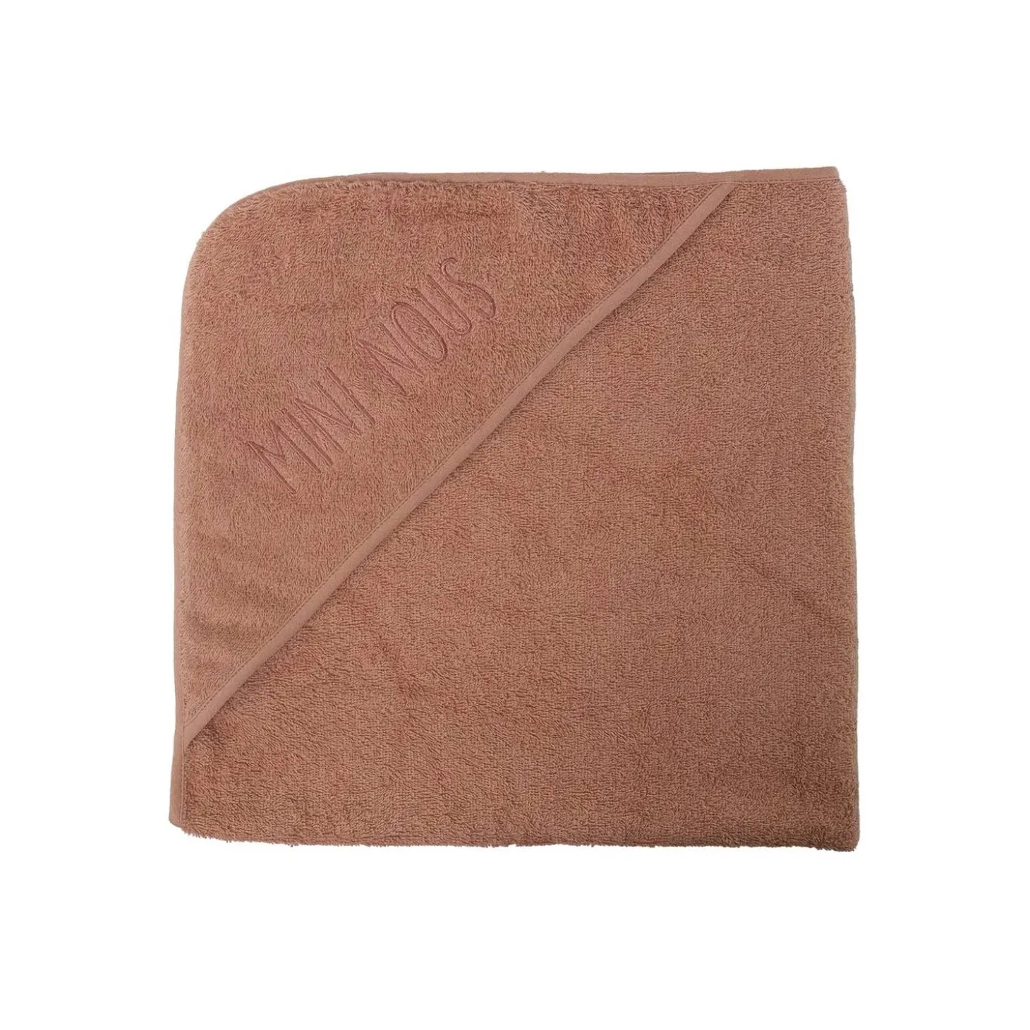 Trois Kilos Sept Set de Bain Mini Nous Terracotta 70x70 cm