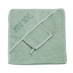 Trois Kilos Sept Set de Bain Mini Nous Sauge 70x70 cm
