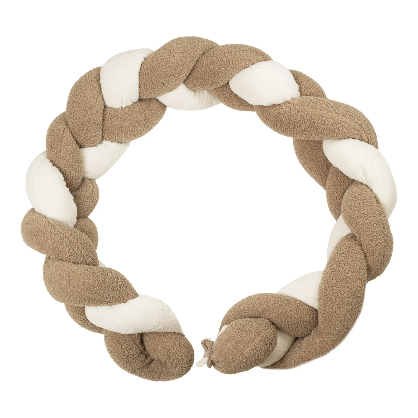 Trois Kilos Sept Tresse Decorative Ours Björn Ecru / Moka 200 cm