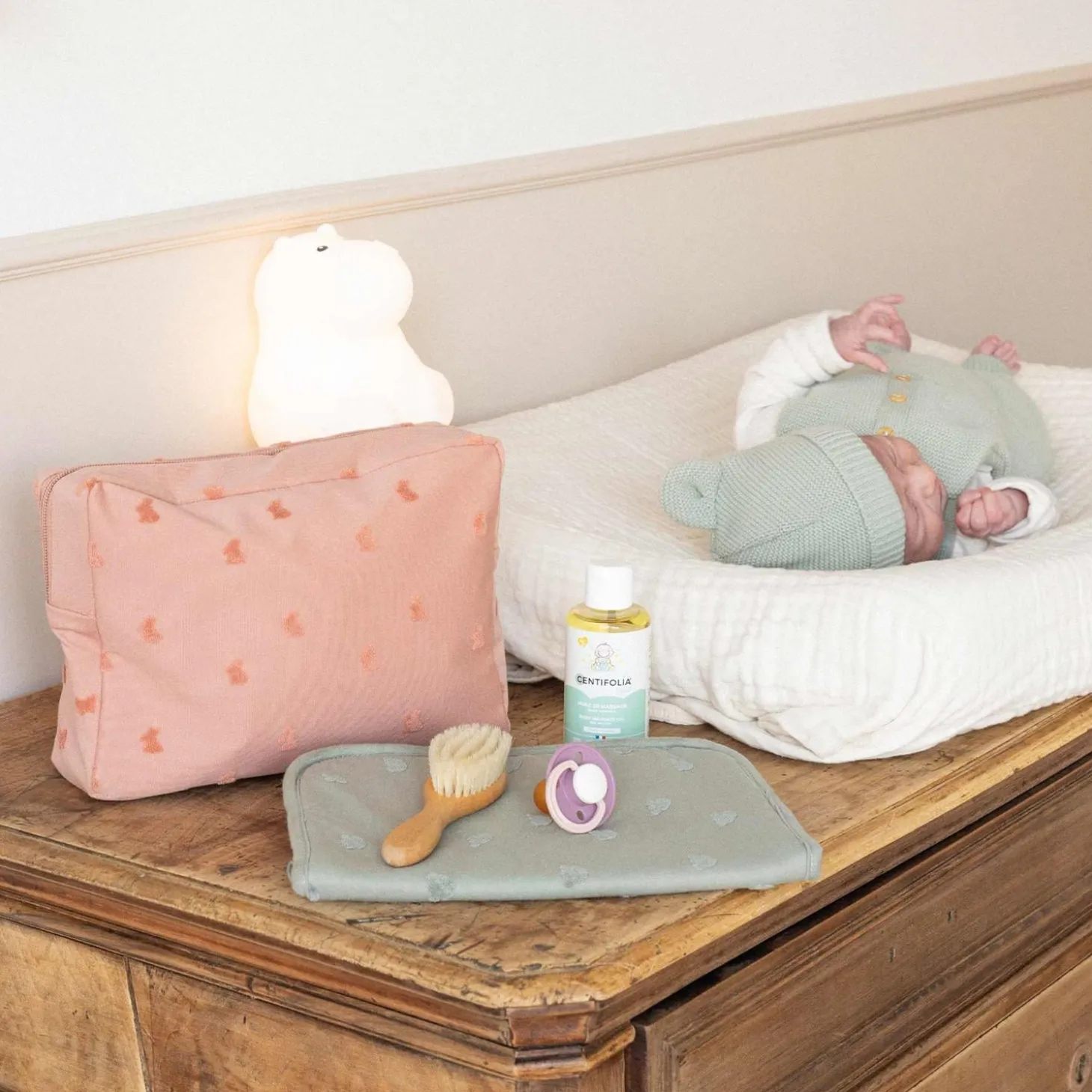 Trois Kilos Sept Trousse de Toilette Hop Terre de sienne