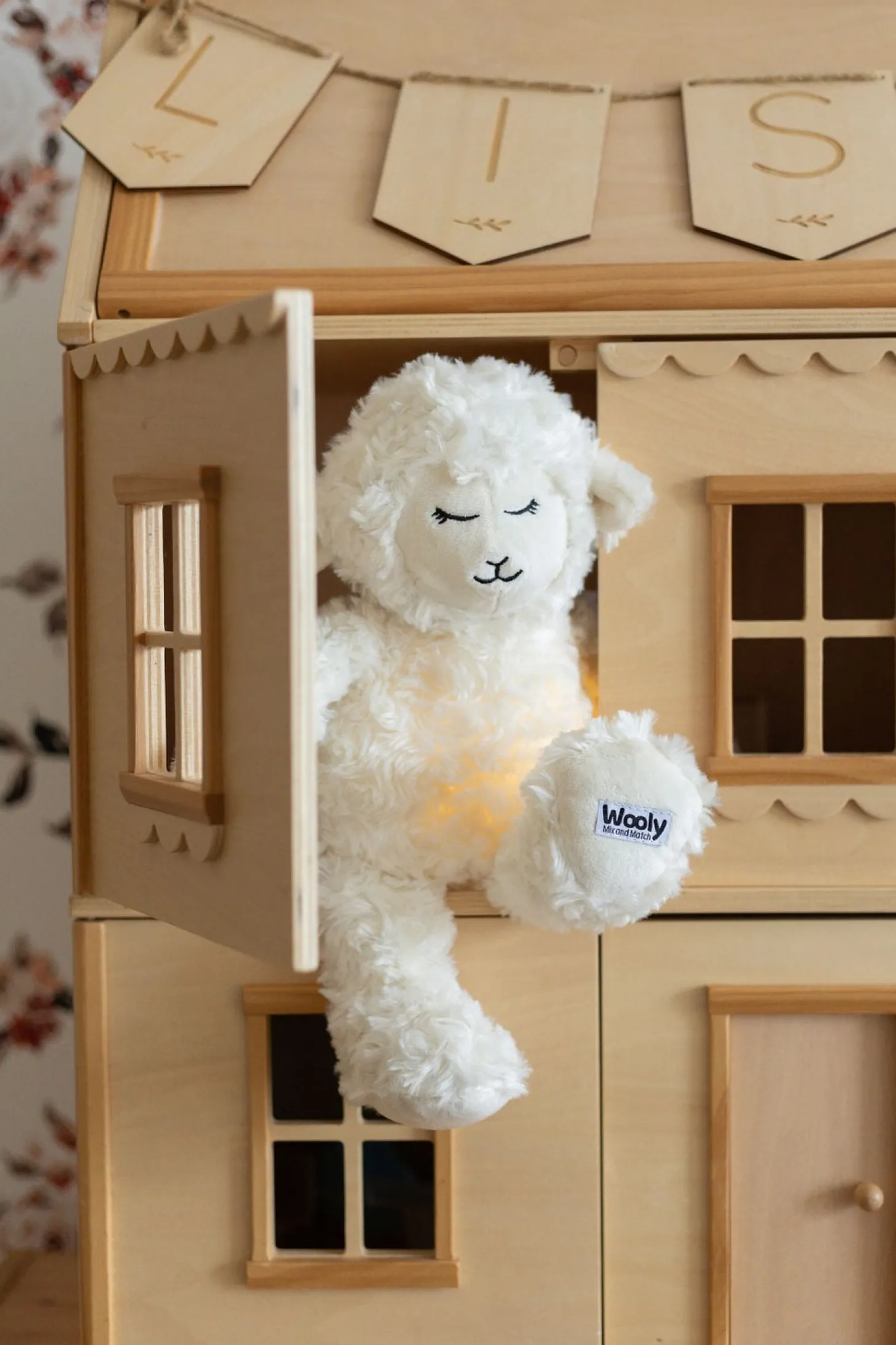 Trois Kilos Sept Veilleuse wooly Blanc