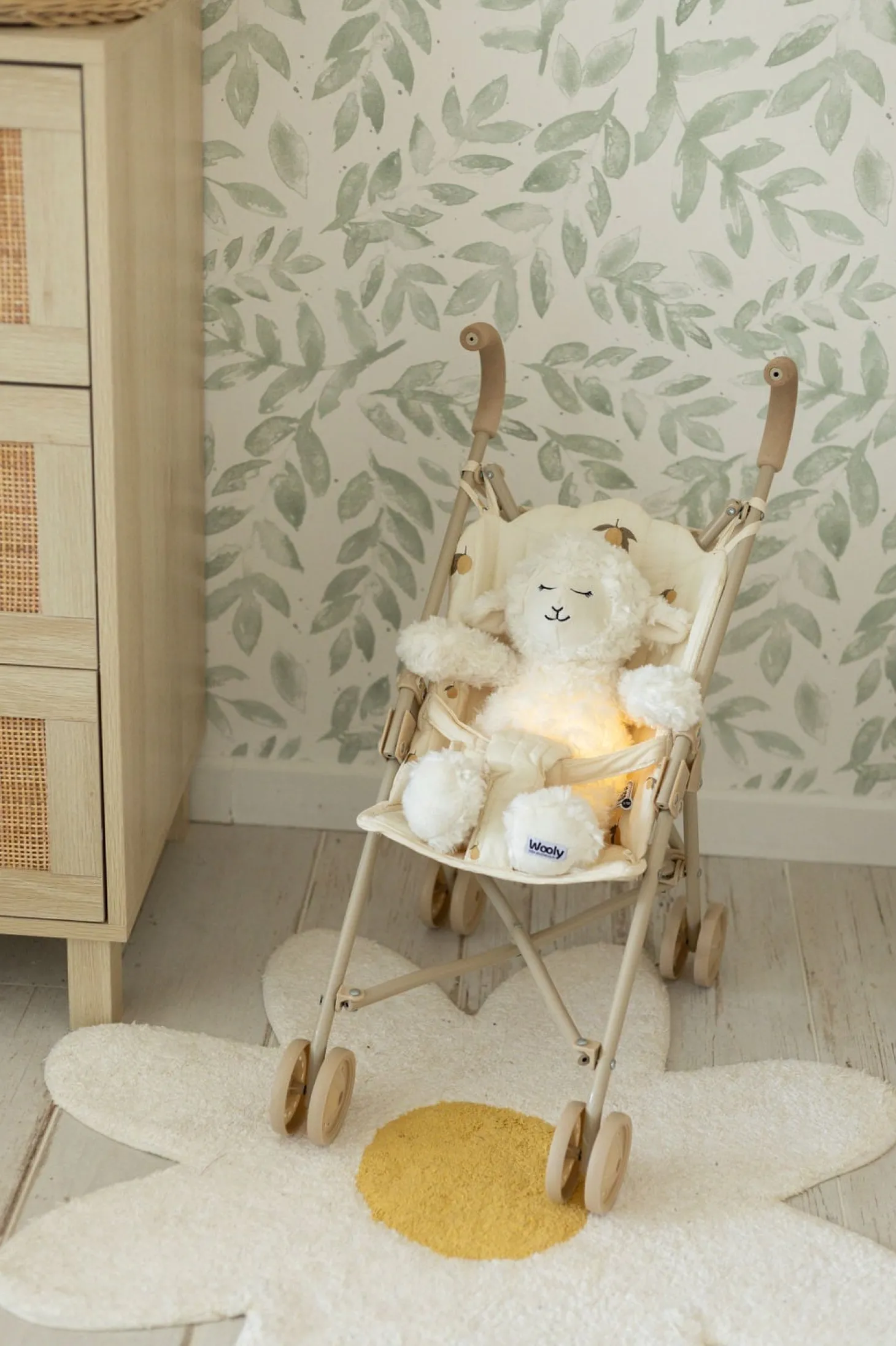 Trois Kilos Sept Veilleuse wooly Blanc