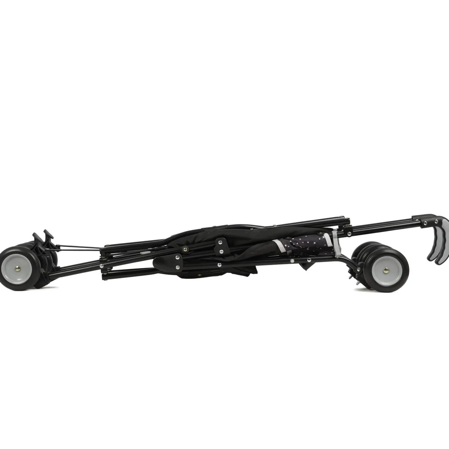 Trottine Poussette canne fixe Cantor Noir étoile