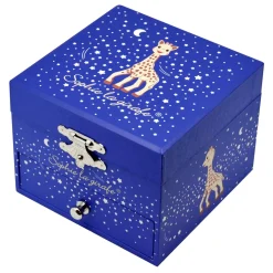Trousselier Boîte à musique Sophie La Girafe Milky Way Bleu