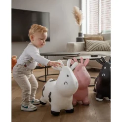 Tryco                    Animal Sauteur Vache Skippy    Blanc