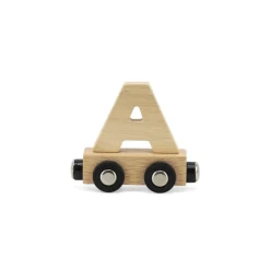 Tryco                    Lettre Train Naturel Lettre A    Bois Naturel