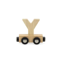 Tryco                    Lettre Train Naturel Lettre Y    Bois Naturel