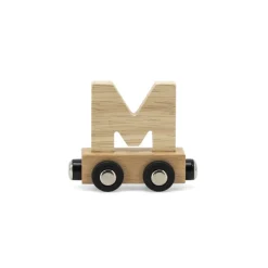 Tryco                    Lettre Train Naturel Lettre M    Bois Naturel