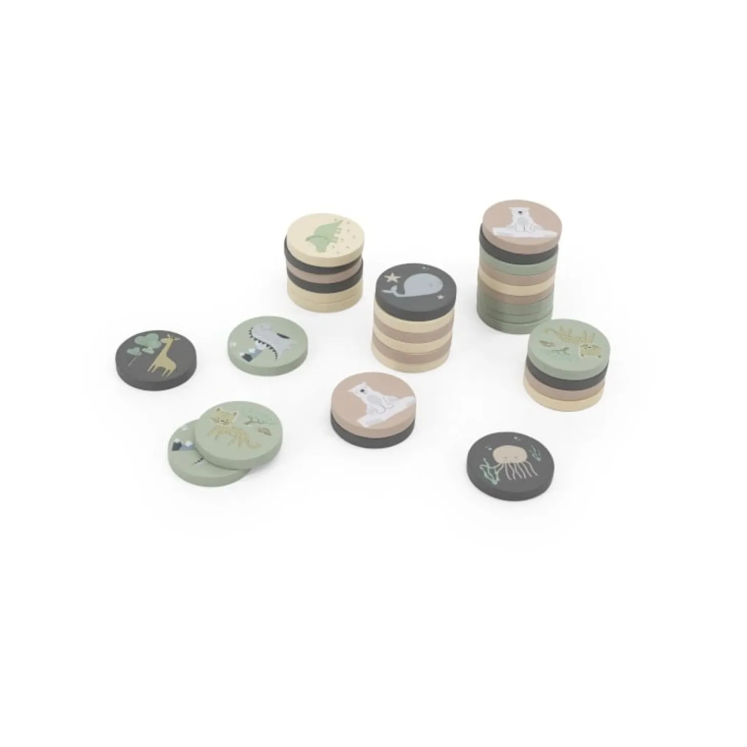 Tryco Memory en bois jungle multicolore