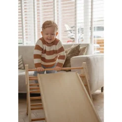 Tryco Triangle d'escalade en bois avec rampe Bois