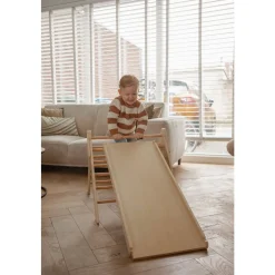 Tryco Triangle d'escalade en bois avec rampe Bois