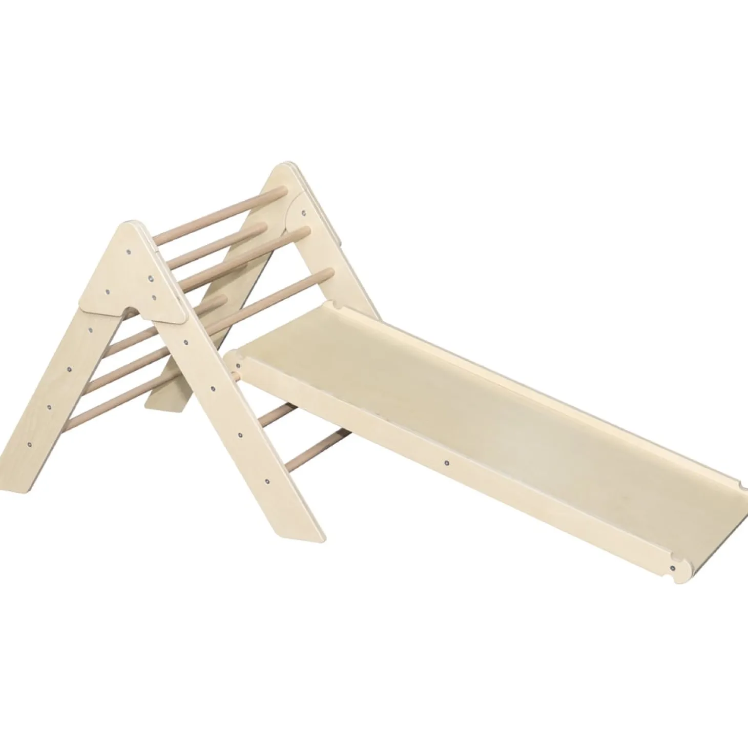 Tryco Triangle d'escalade en bois avec rampe Bois