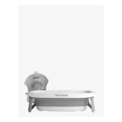 Twistshake Kit bain de luxe Baignoire + Pied + coussin + rinceur Gris Gris