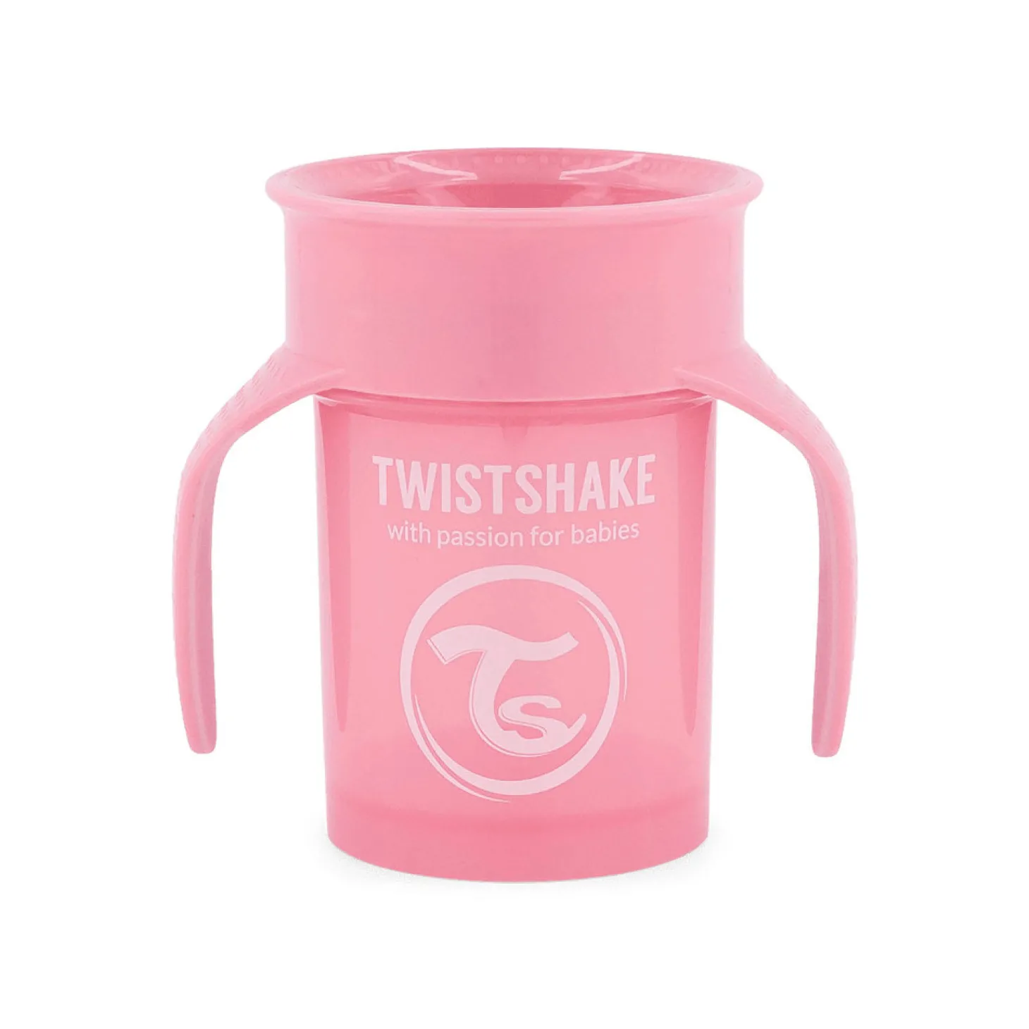 Twistshake Tasse 360 Pastel Rose 6 mois