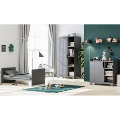 Vox                    Armoire 1porte Leaf     Graphite/Bois