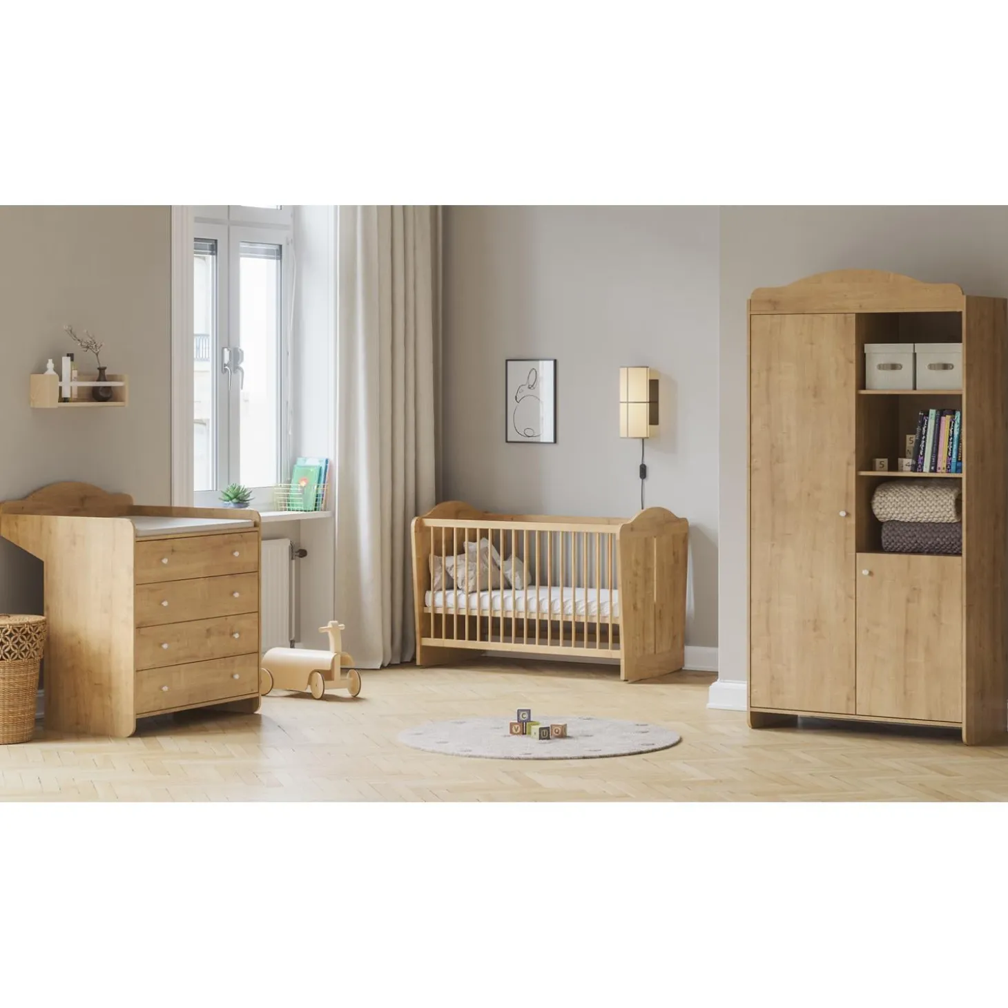 Vox Armoire 2 portes Megeve Chêne