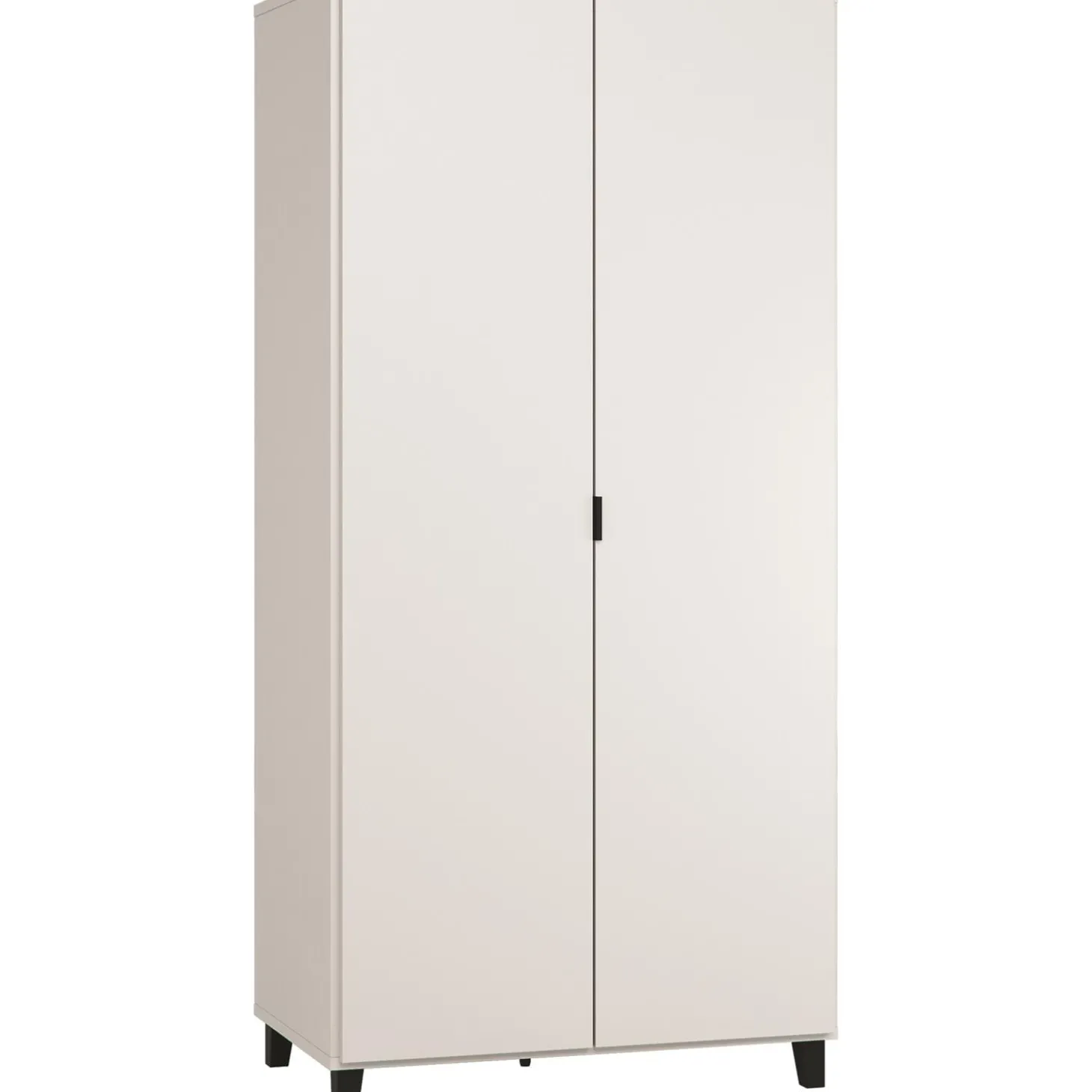 Vox Armoire 2 portes Simple Blanc/Noir