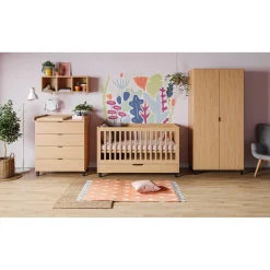 Vox Armoire 2 portes Simple Bois/Noir