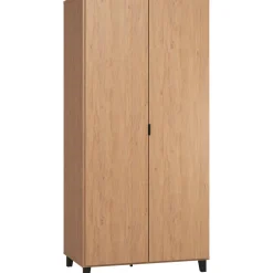 Vox                    Armoire 2 portes Simple     Bois/Noir