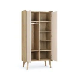 Vox Armoire 2-portes Vintage Fresh Chêne/Sable-Beige