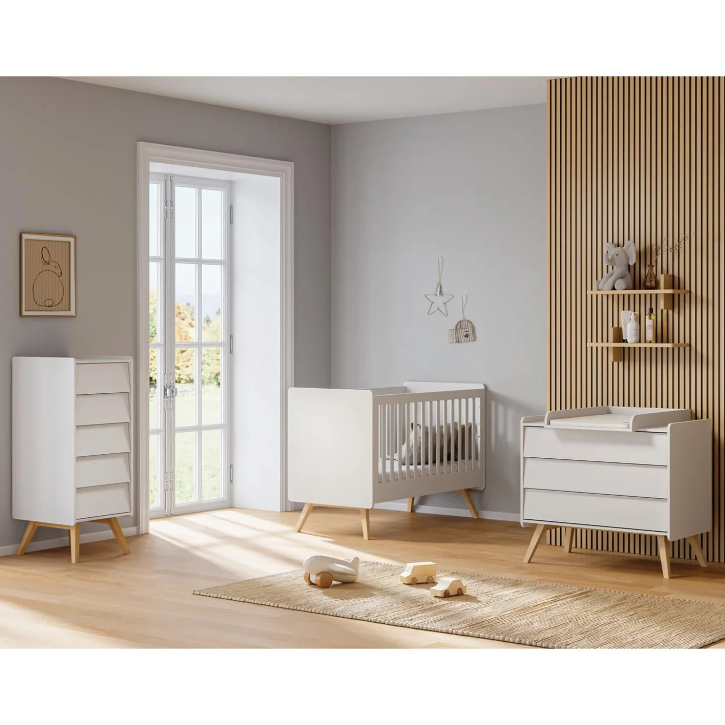 Vox Chiffonier Vintage Blanc/chêne
