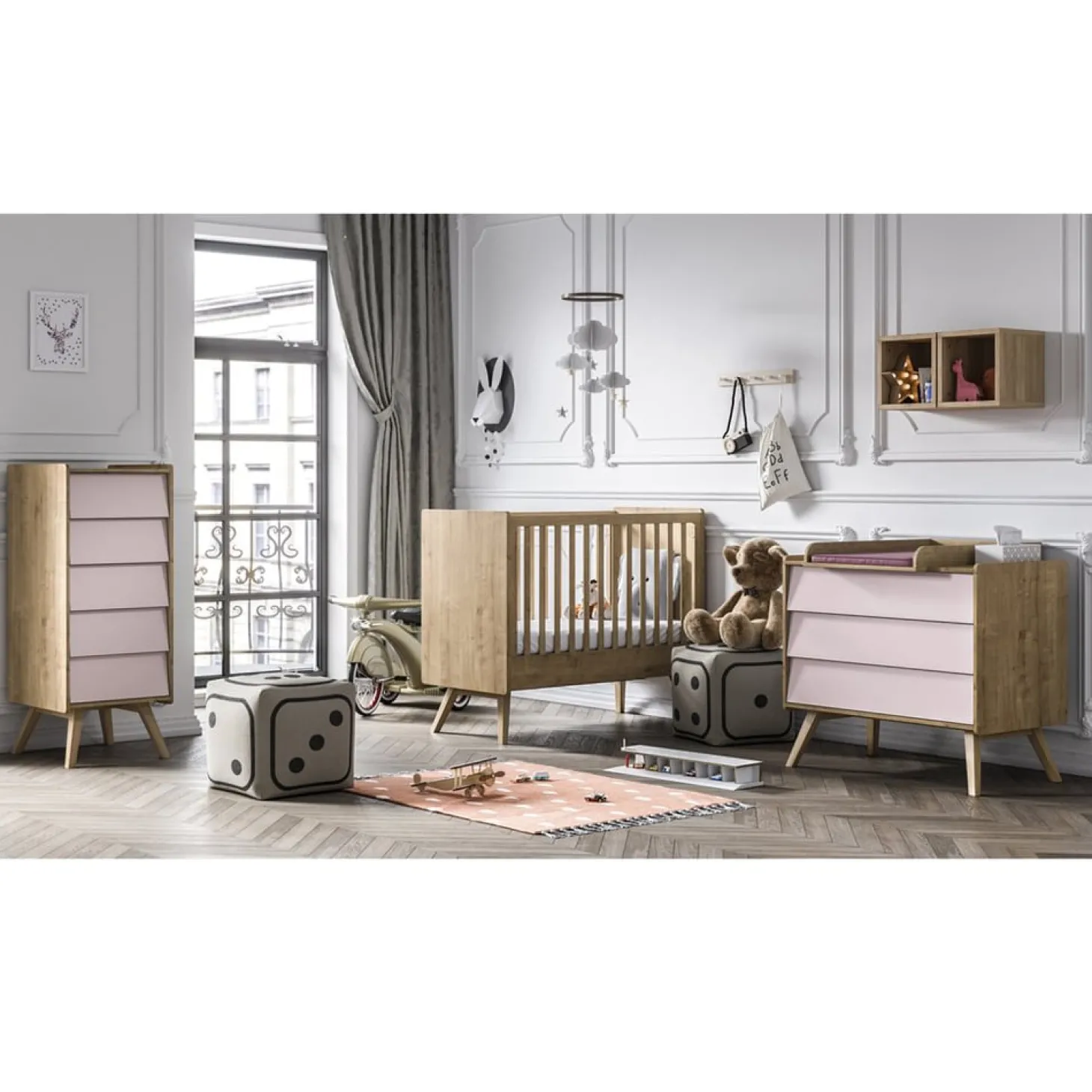 Vox Chiffonnier Vintage Bois/rose