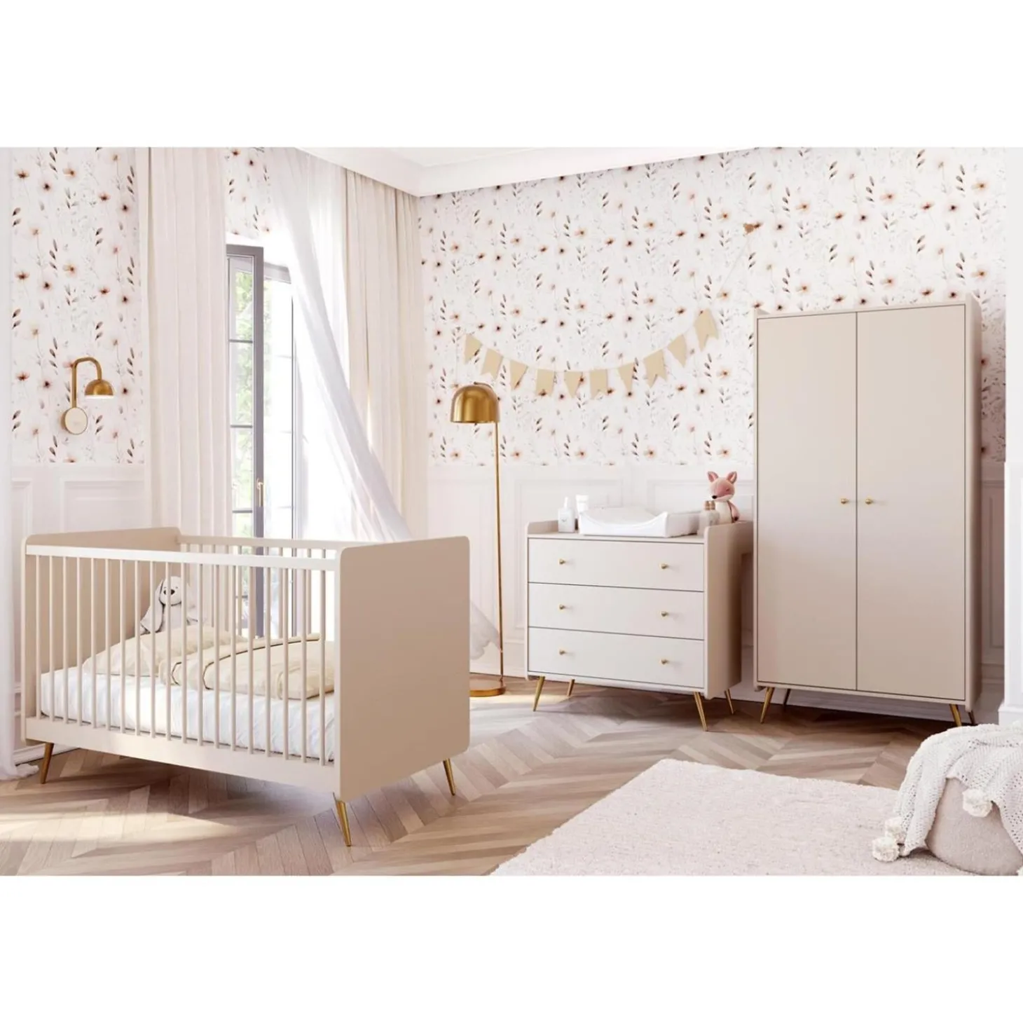 Vox Commode Lunea Sable Beige Chêne