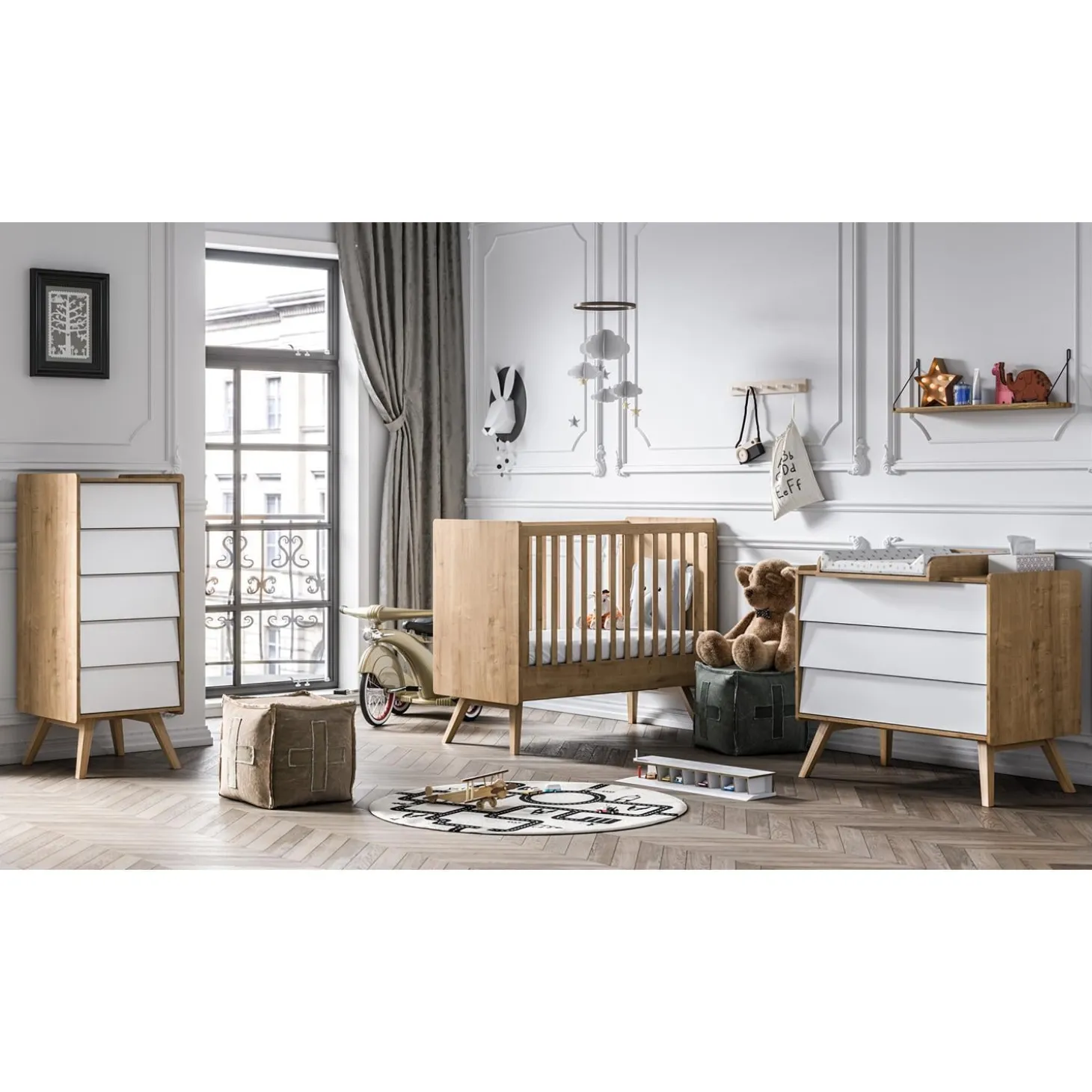 Vox Commode Vintage Bois/Blanc