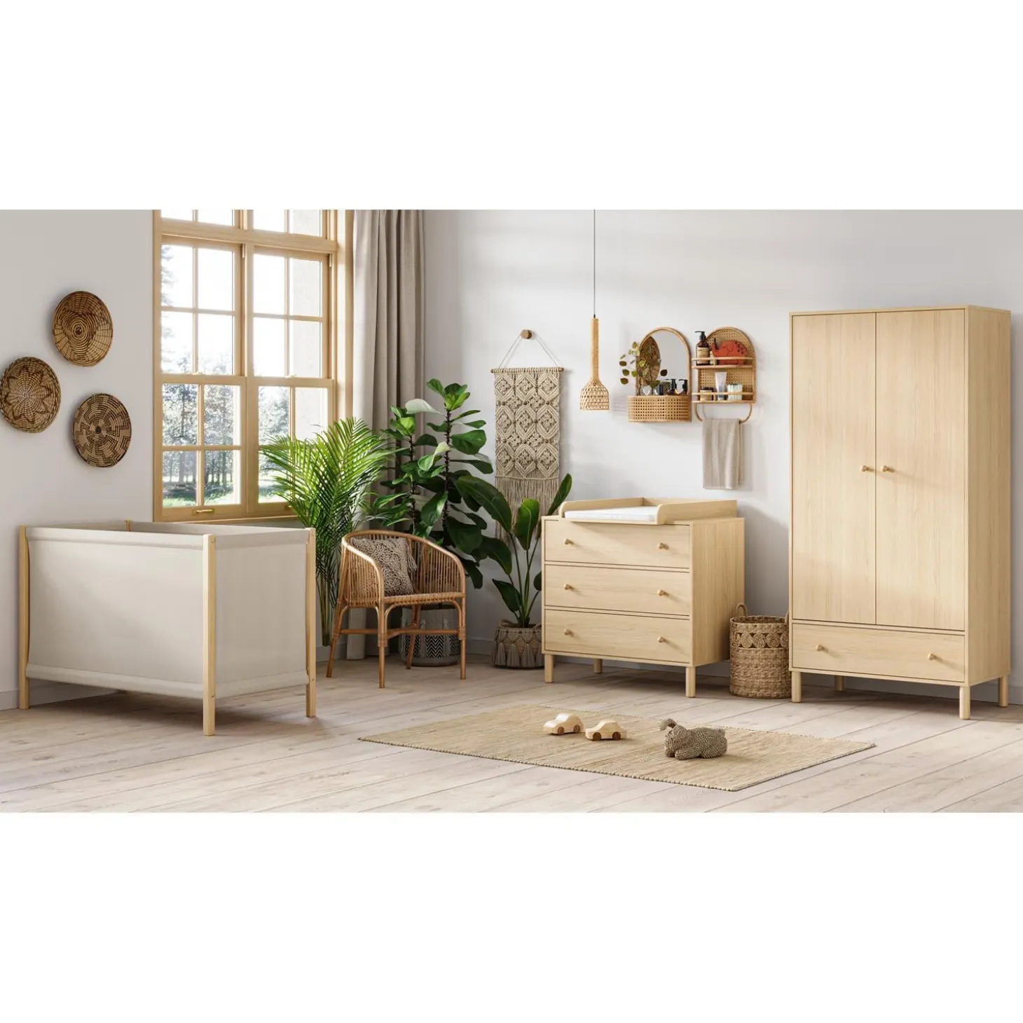 Vox Lit bébé Tela Bois/Beige 60x120 cm