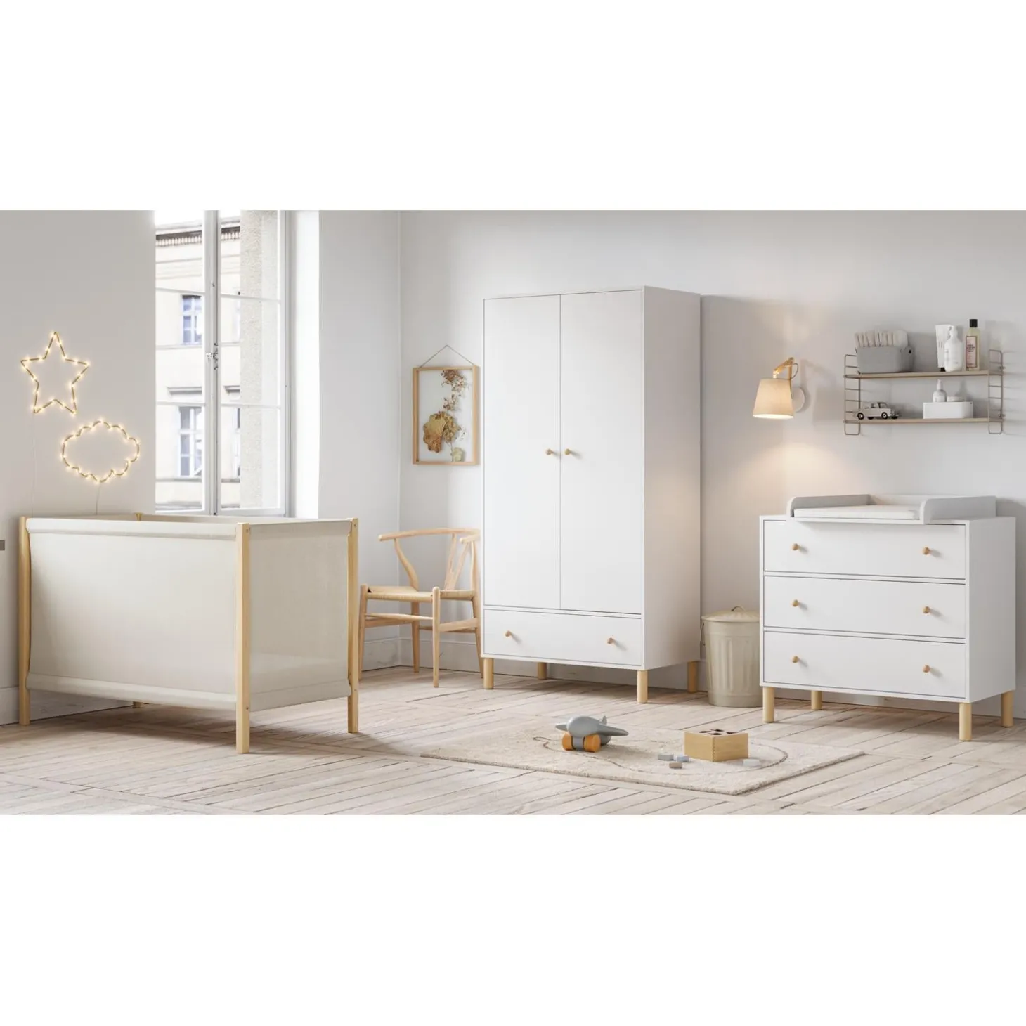 Vox Lit bébé Tela Bois/Beige 60x120 cm