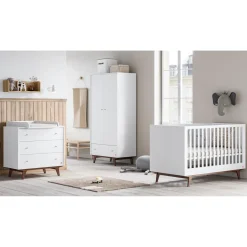 Vox                    Lit Mid II     Blanc/Noix            70x140 cm