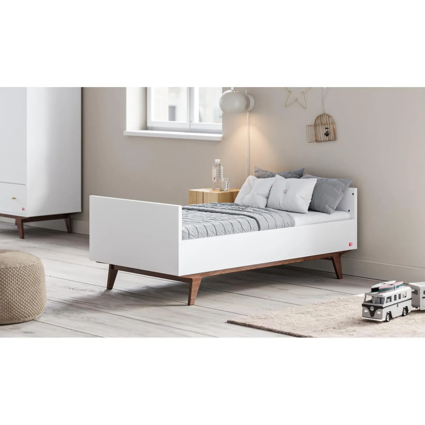 Vox Lit Mid II Blanc/Noix 70x140 cm