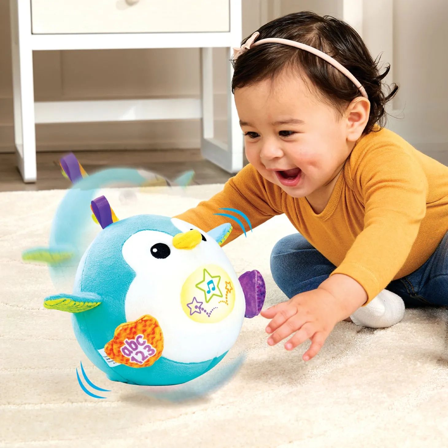VTech Baby Balle magique Rouli'pingouin Multicolore