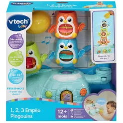VTech Baby                    Jouet 1, 2, 3, empilo pingouins    Multicolore