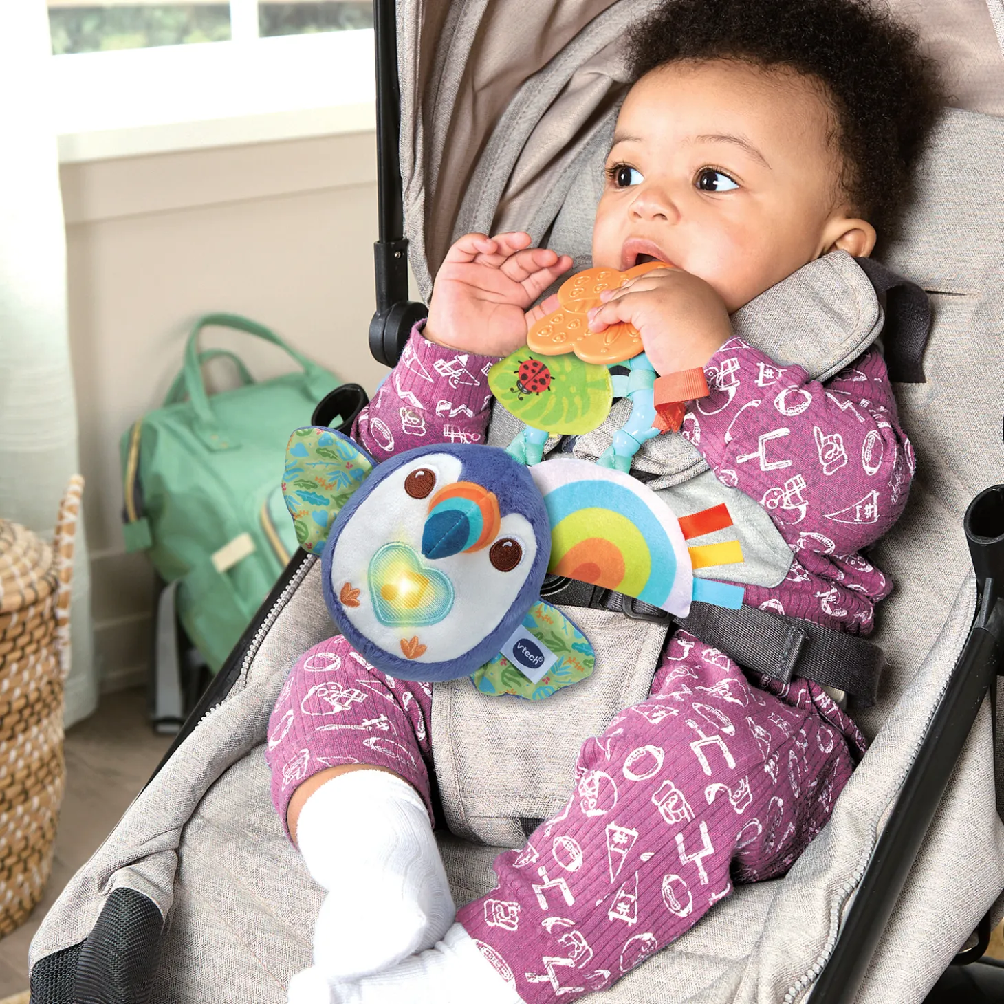 VTech Baby Jouet Titouan, mon toucan éveil des sens Multicolore