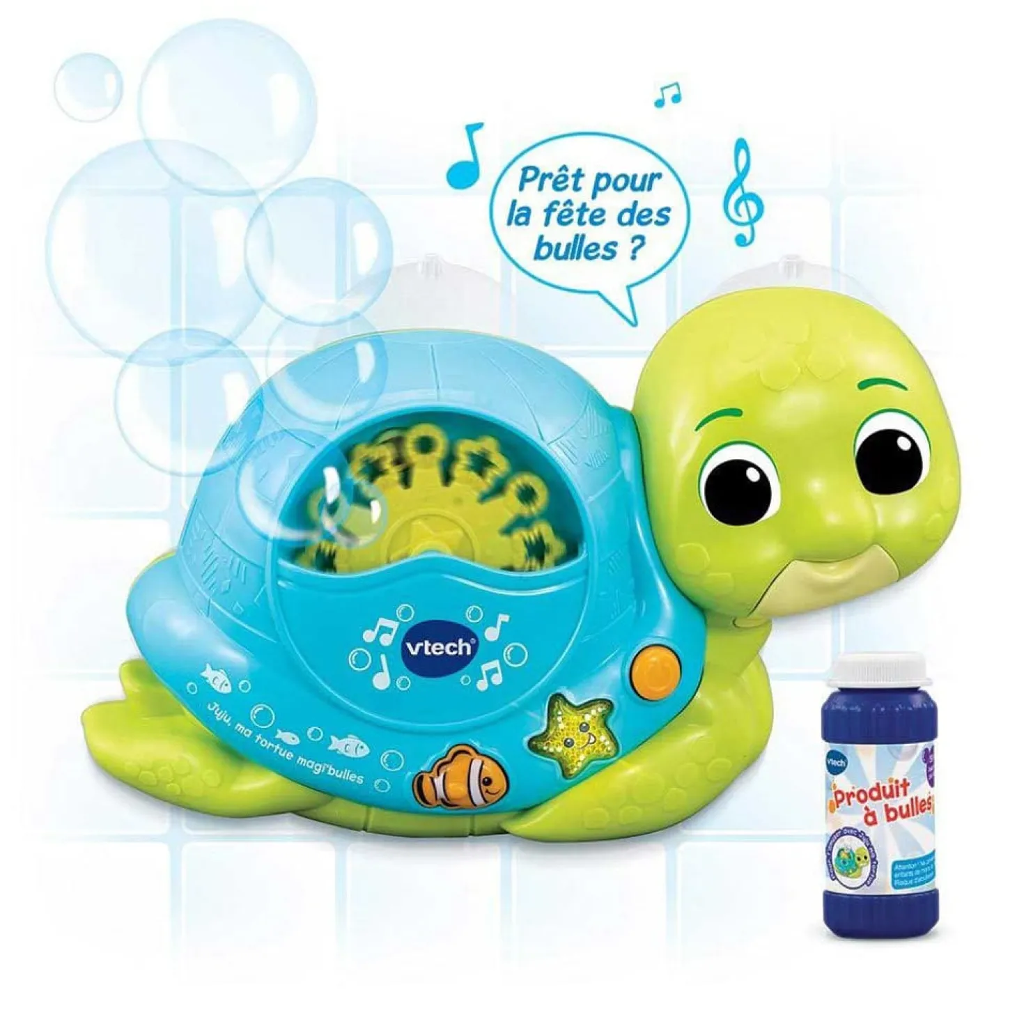 VTech Baby Juju ma tortue magi bulles Vert