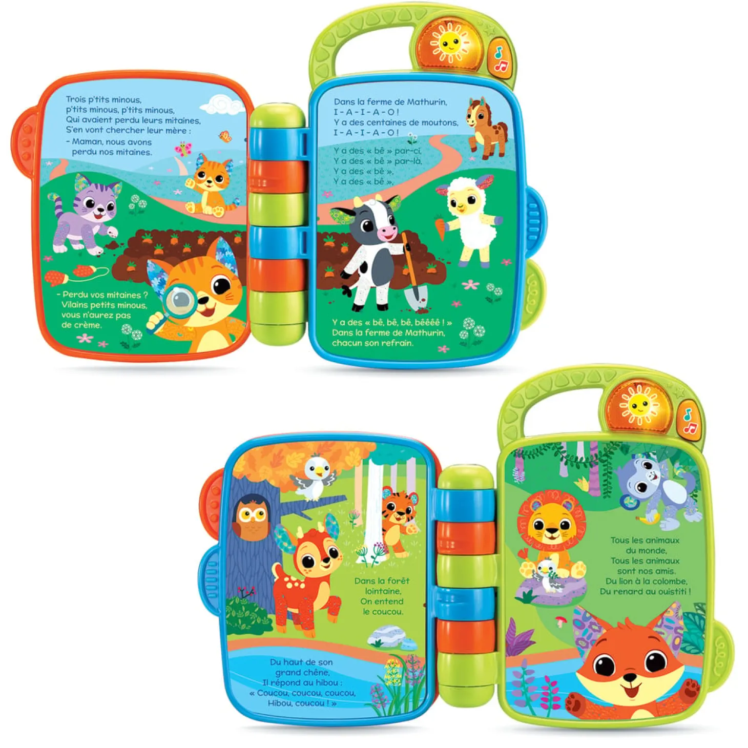 VTech Baby Livre à comptines des p'tits loulous Multicolore
