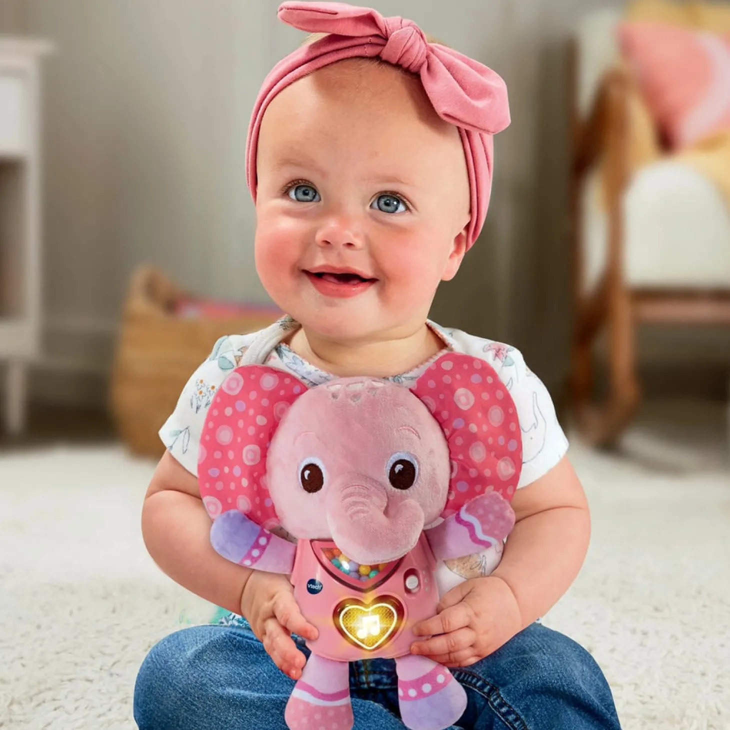 VTech Baby Lumi chant'elephanteau Rose