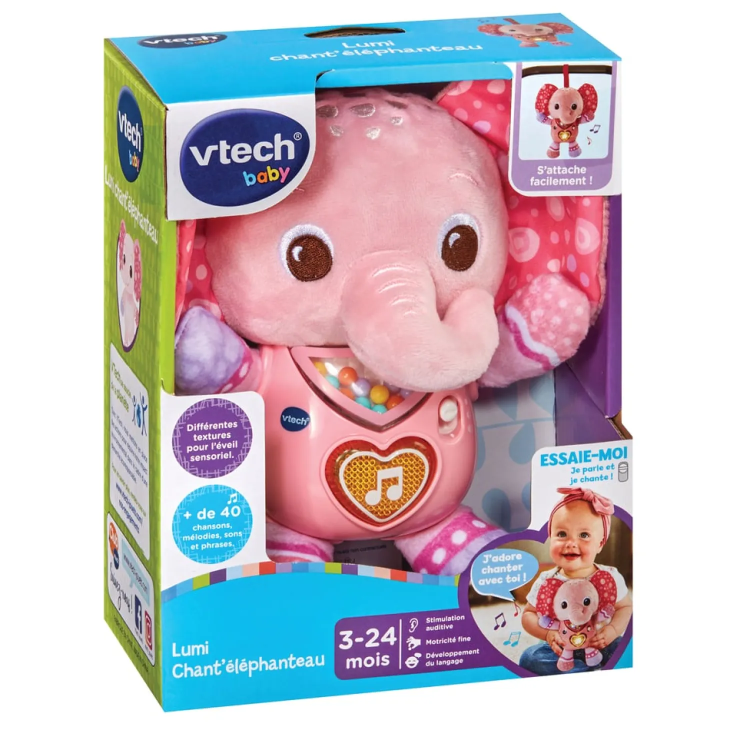 VTech Baby Lumi chant'elephanteau Rose