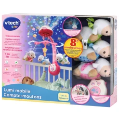 VTech Baby Lumi mobile Compte-moutons Rose