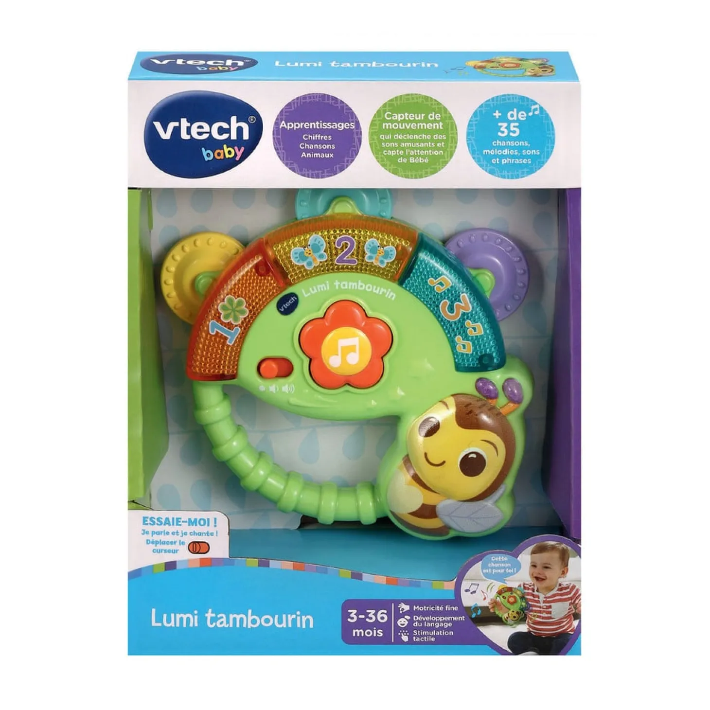 VTech Baby Lumi tambourin Multicolore