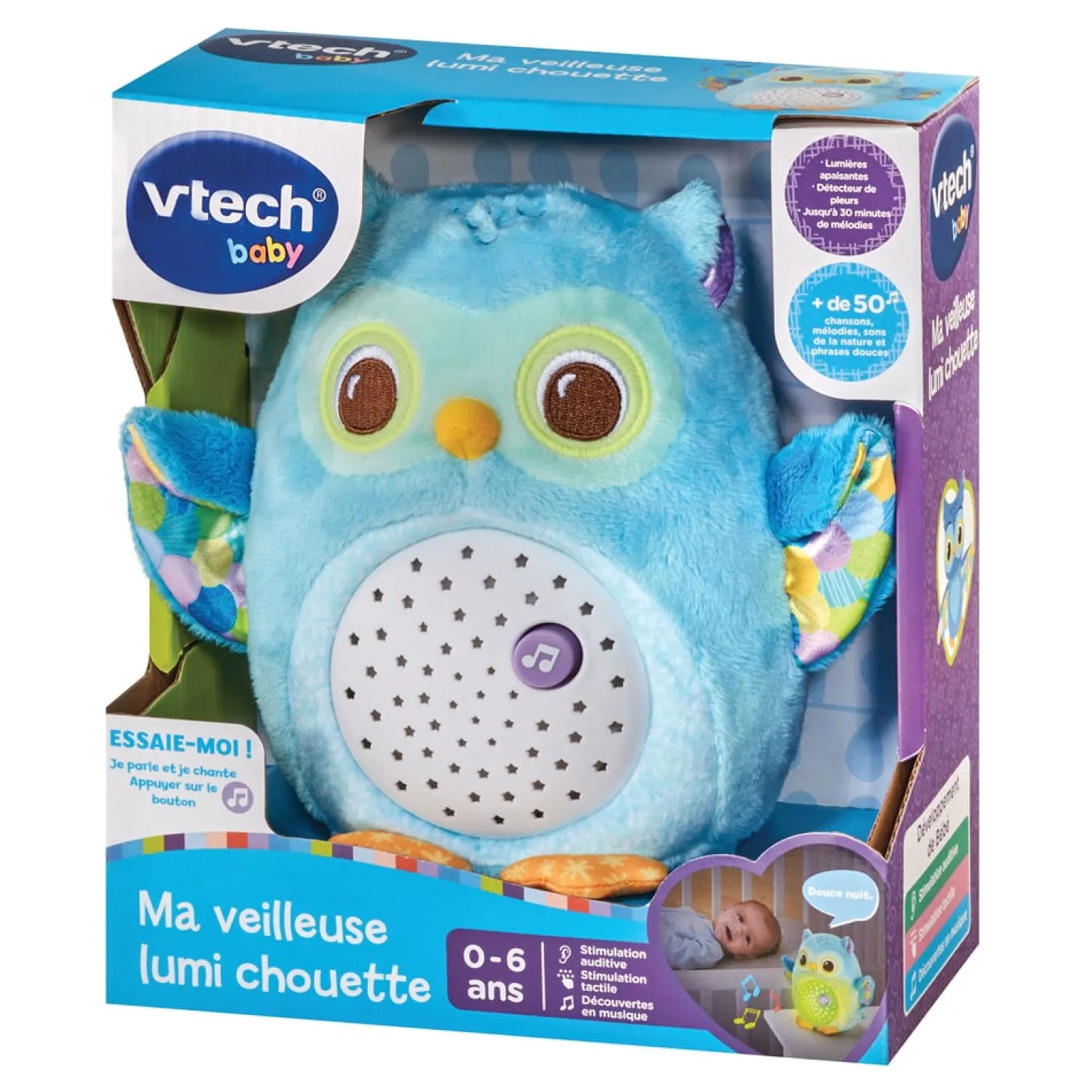 VTech Baby Ma veilleuse lumi chouette Multicolore