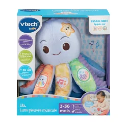 VTech Baby                    Peluche musicale Lila lumi pieuvre    Violet