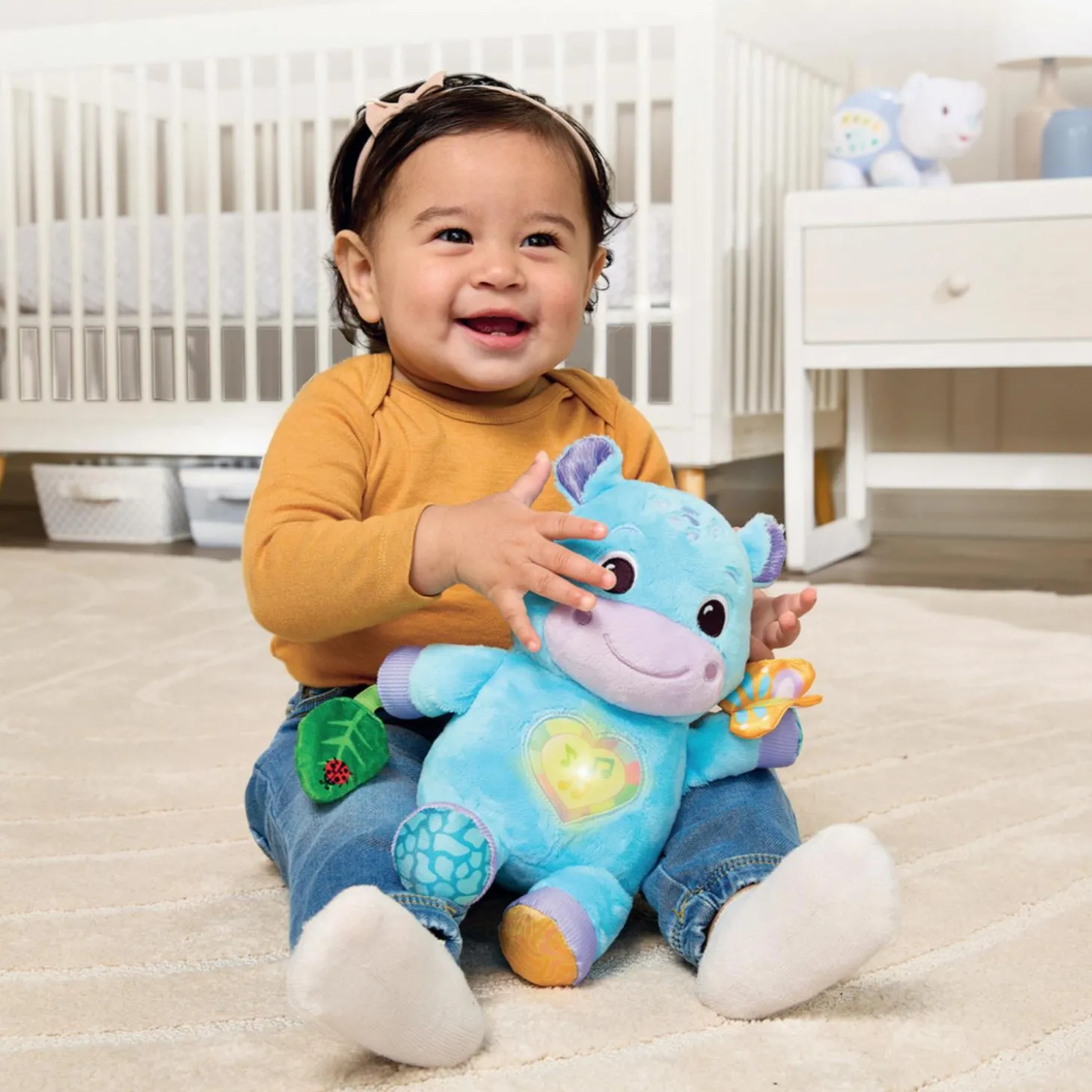 VTech Baby Peluche Théo mon hippo calin Bleu