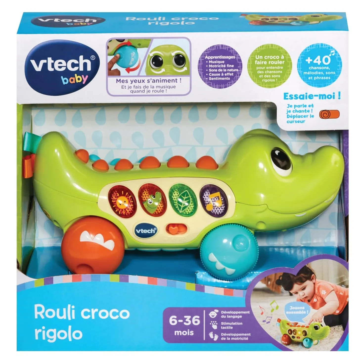 VTech Baby Rouli croco rigolo Multicolore