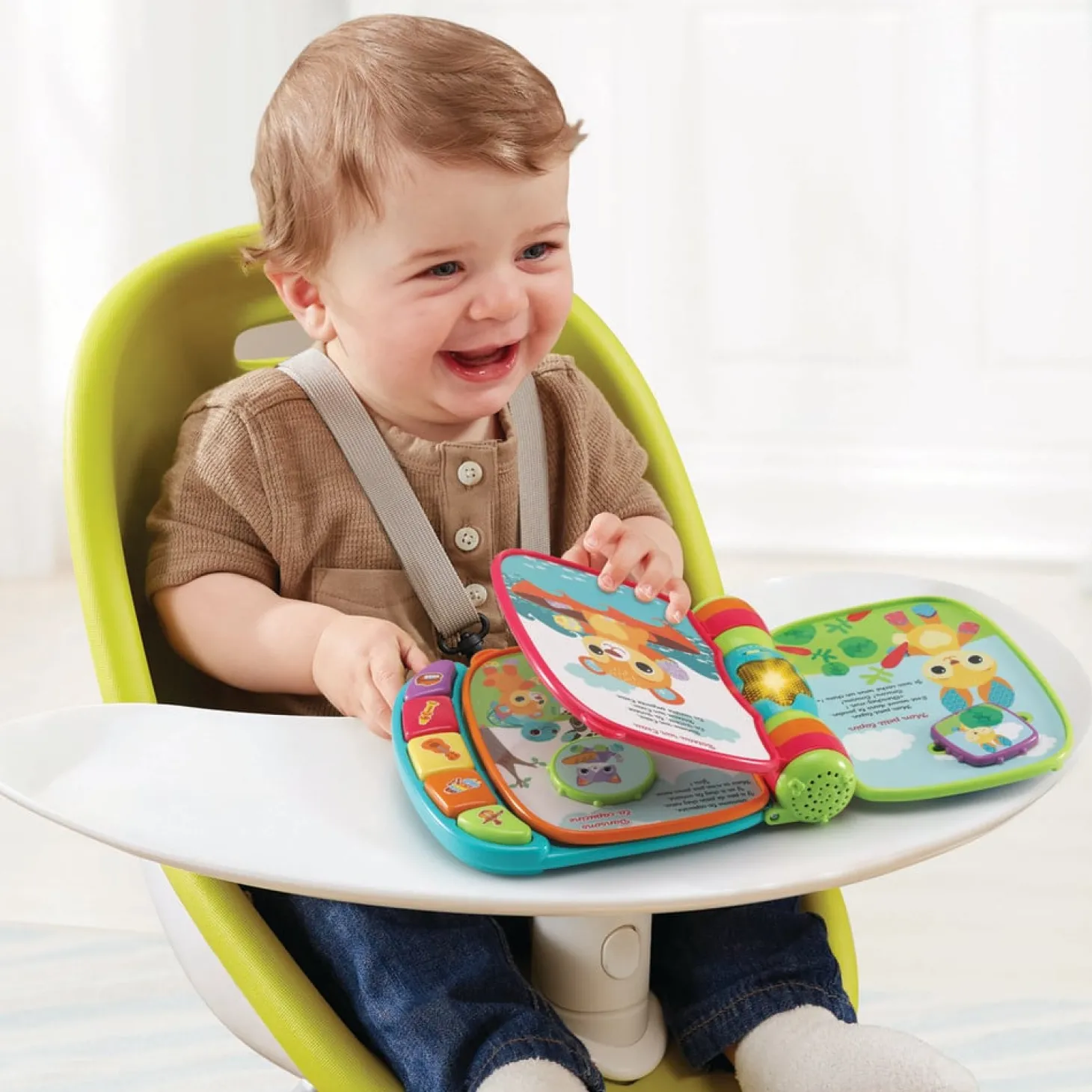 VTech Baby Super livre enchanté des baby loulous Bleu