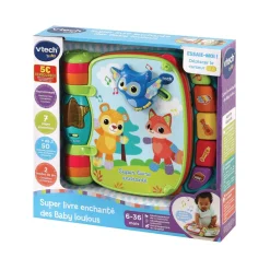 VTech Baby Super livre enchanté des baby loulous Bleu