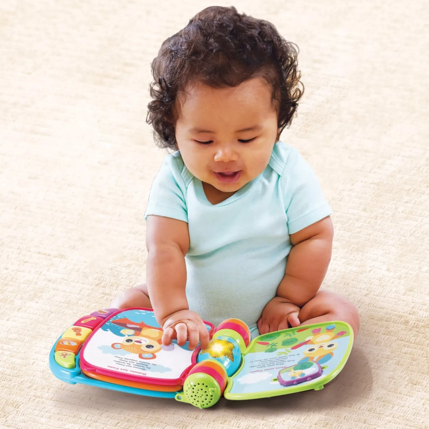VTech Baby Super livre enchanté des baby loulous Bleu